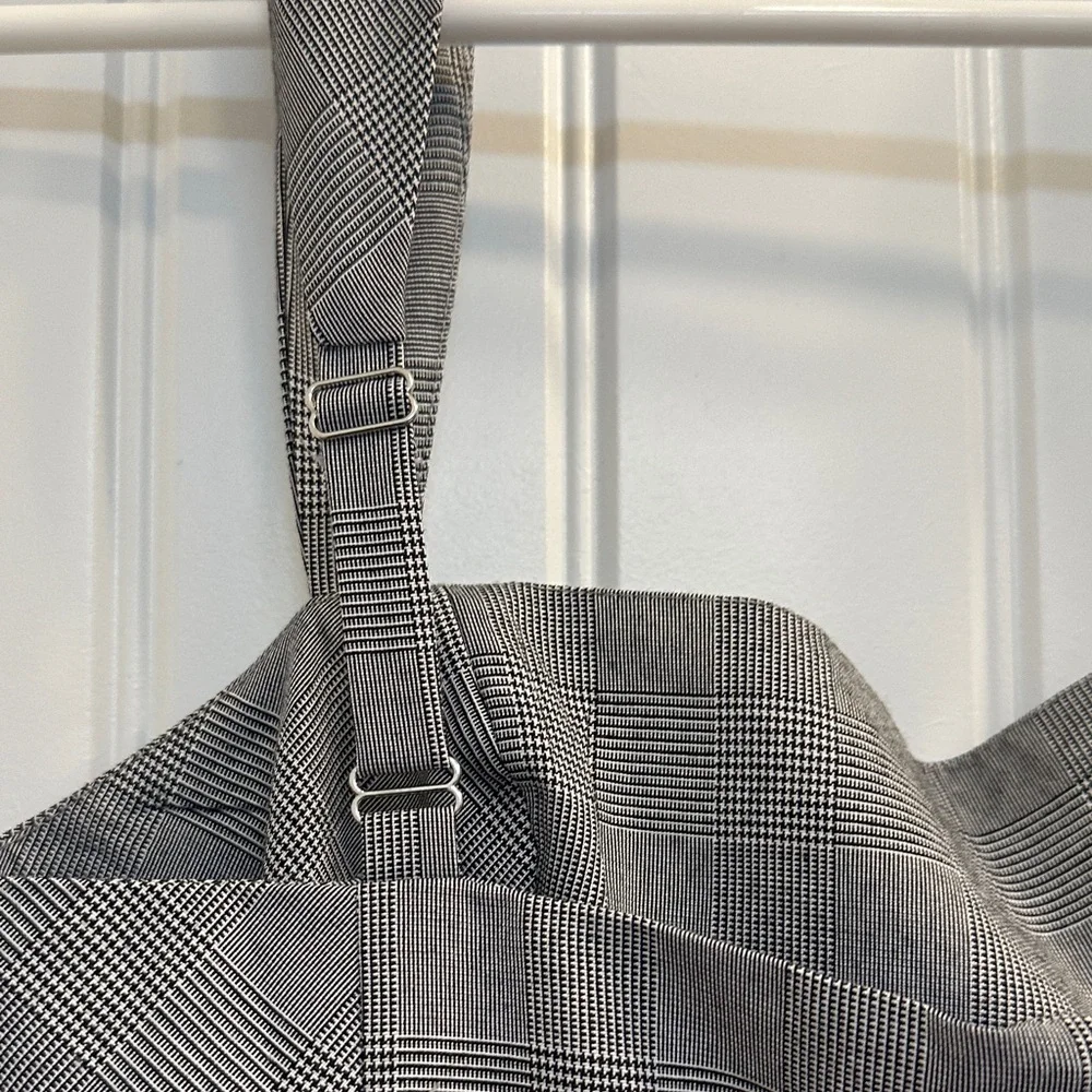 Amanda Uprichard Mercy Skort Romper in Business Plaid - Picture 8 of 10